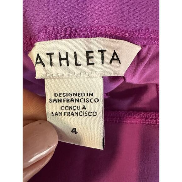 Athleta Brooklyn Heights‎ Vienna Pants 4 Slim Jazzy Purple travel commute - Picture 4 of 13